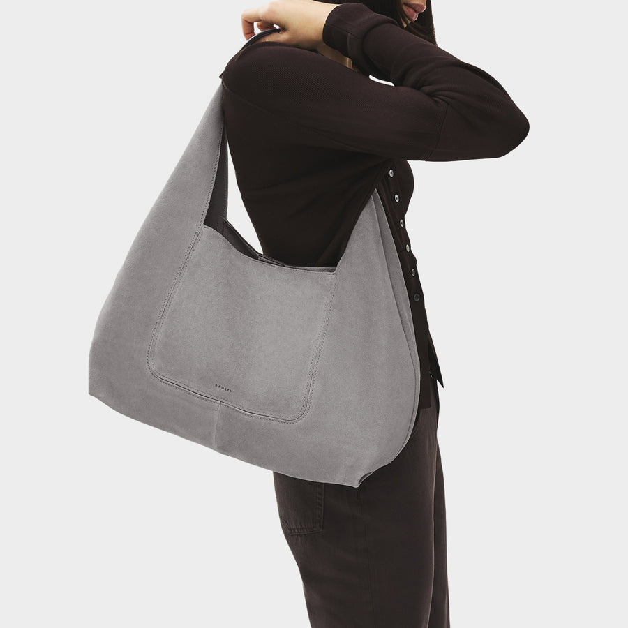 The Maudie Large Open Top Shoulder Steel - 113516