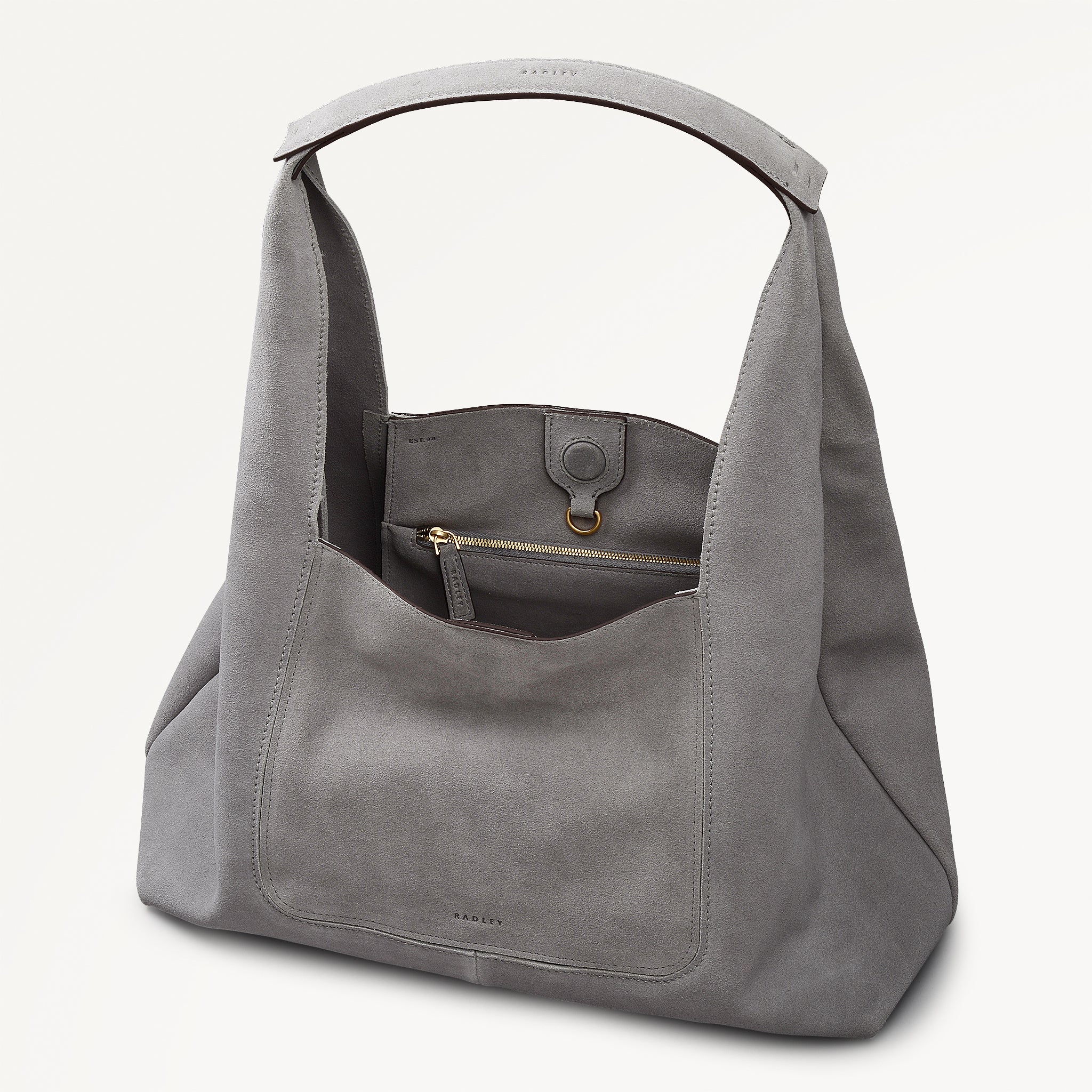 The Maudie Large Open Top Shoulder Steel - 113516