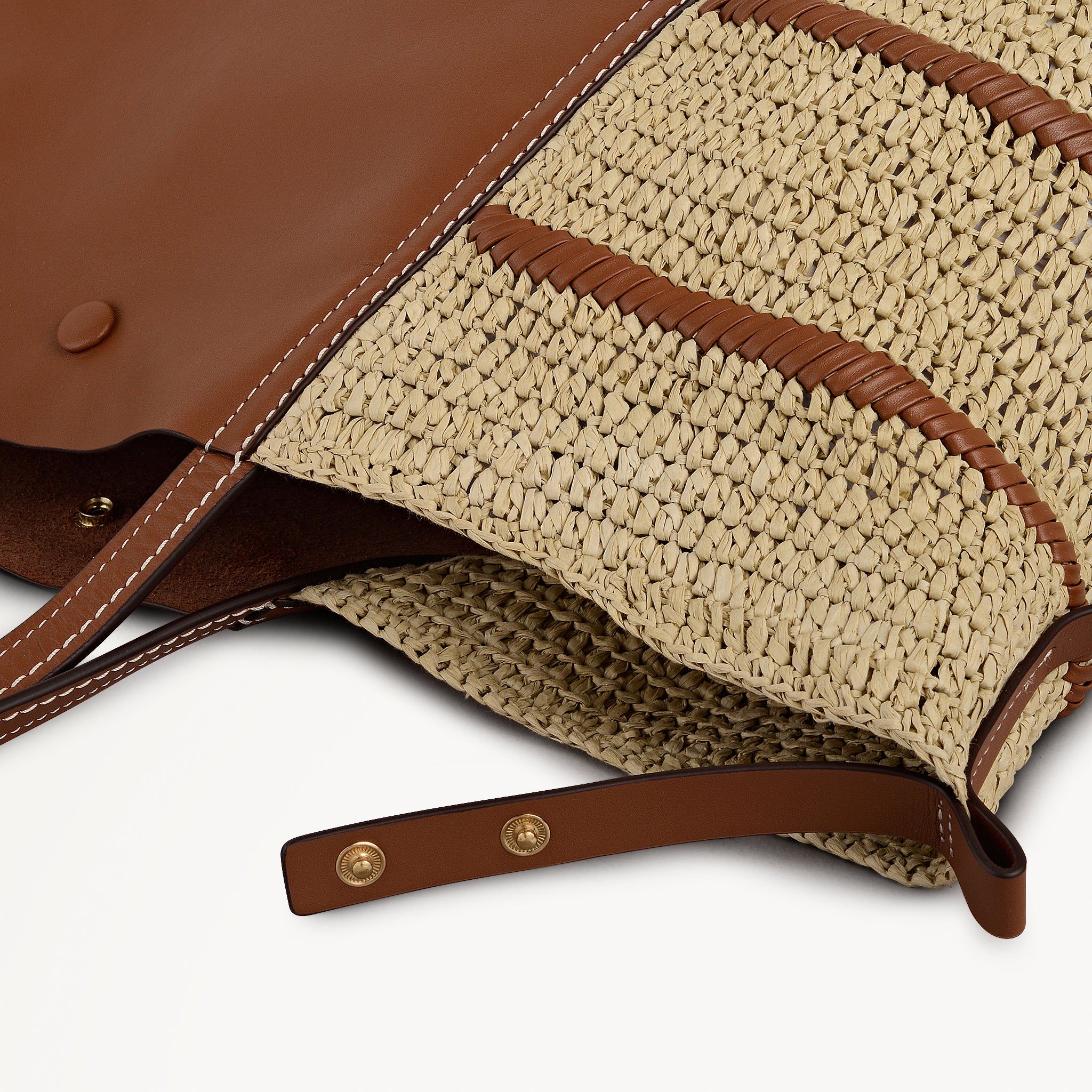 The Delphine - Raffia Extra Large Open Top Tote Natural - 113517