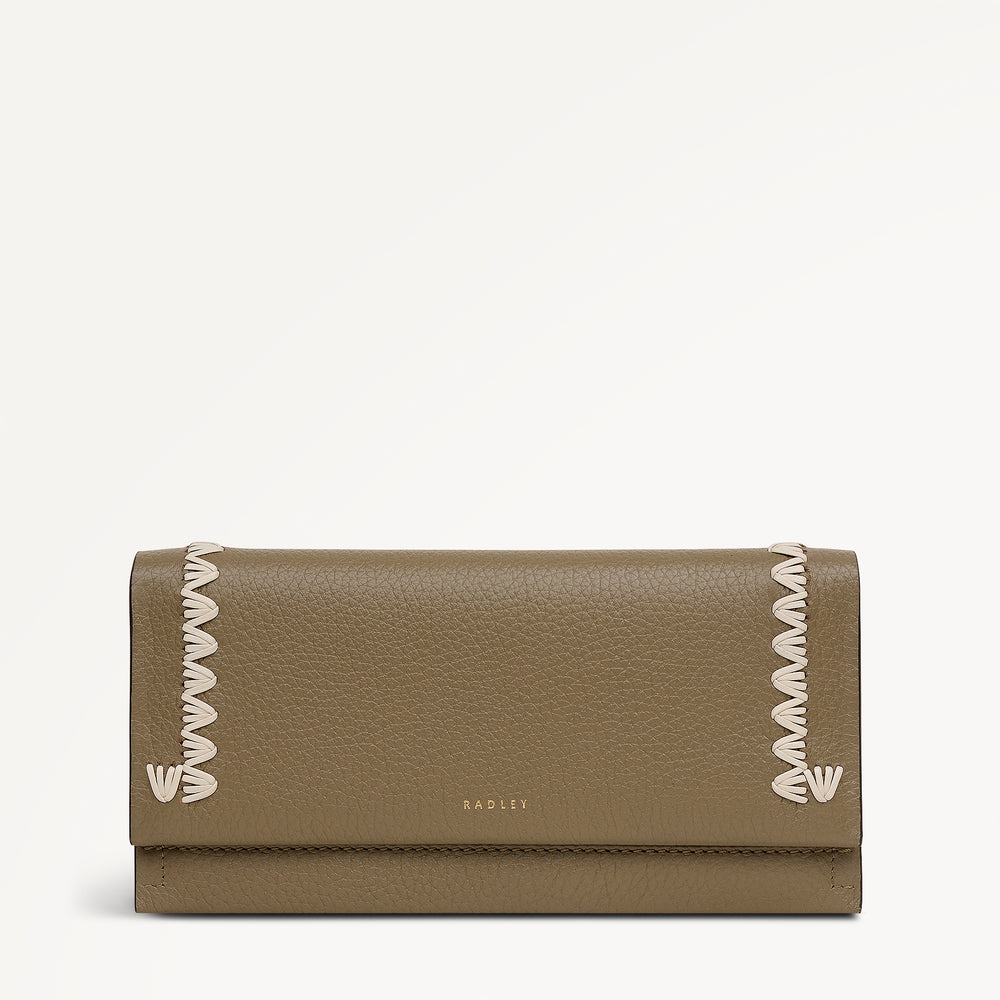 Oak Street - Stitch Large Flapover Purse Acorn - 113529