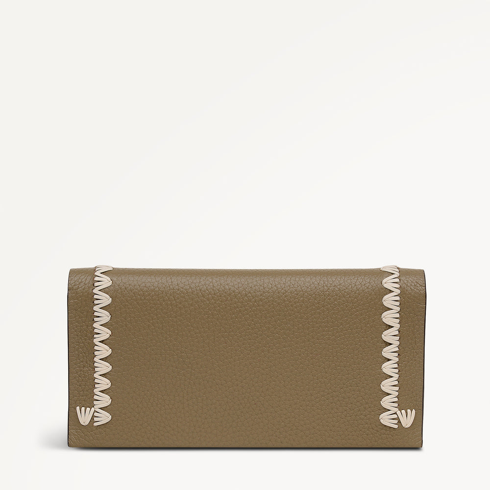 Oak Street - Stitch Large Flapover Purse Acorn - 113529