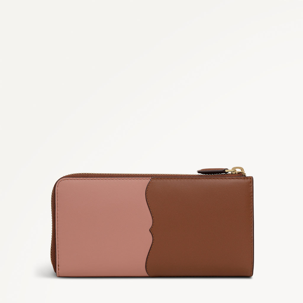 Chilworth Street - Cut Out Large Zip Around Purse Carnation - 113536