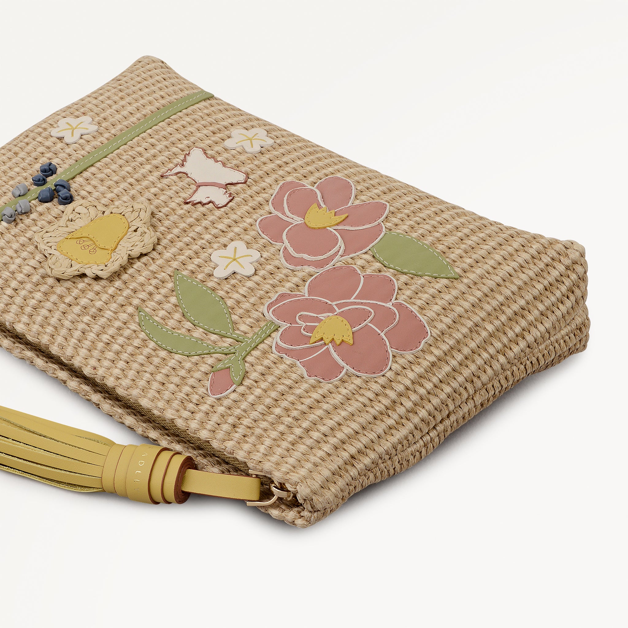 Spring Blooms Medium Ziptop Pouch Natural - 113541