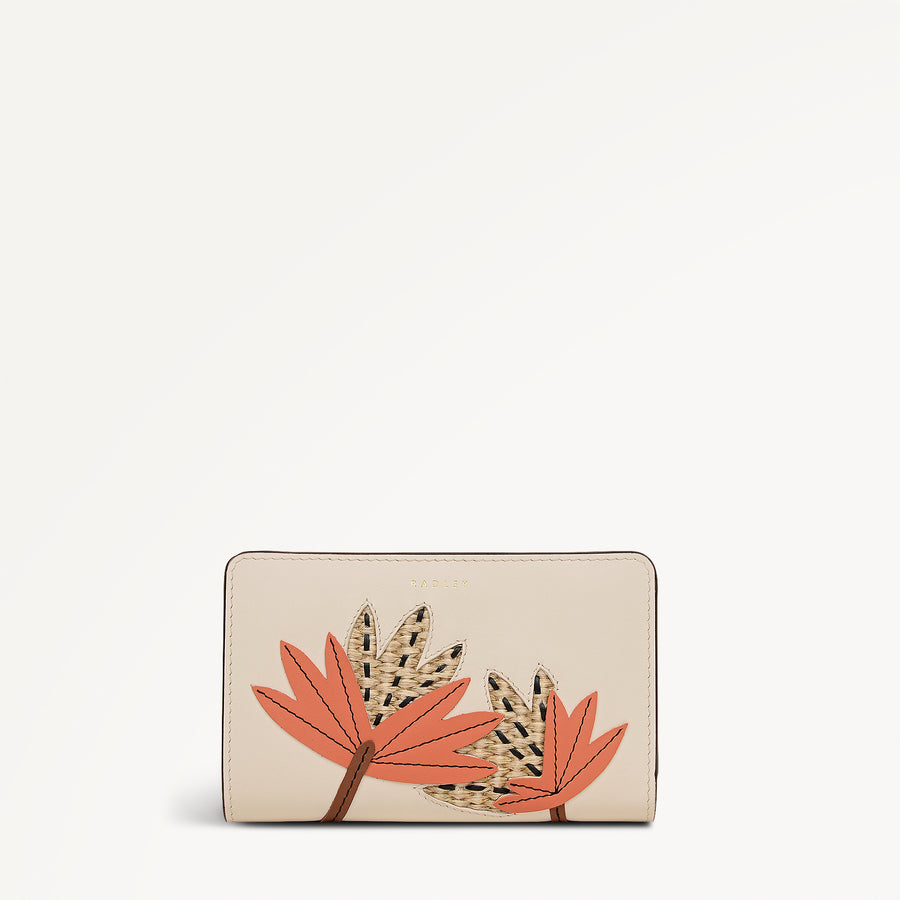 Picton Place - Palm Medium Bifold Purse Salt - 113554