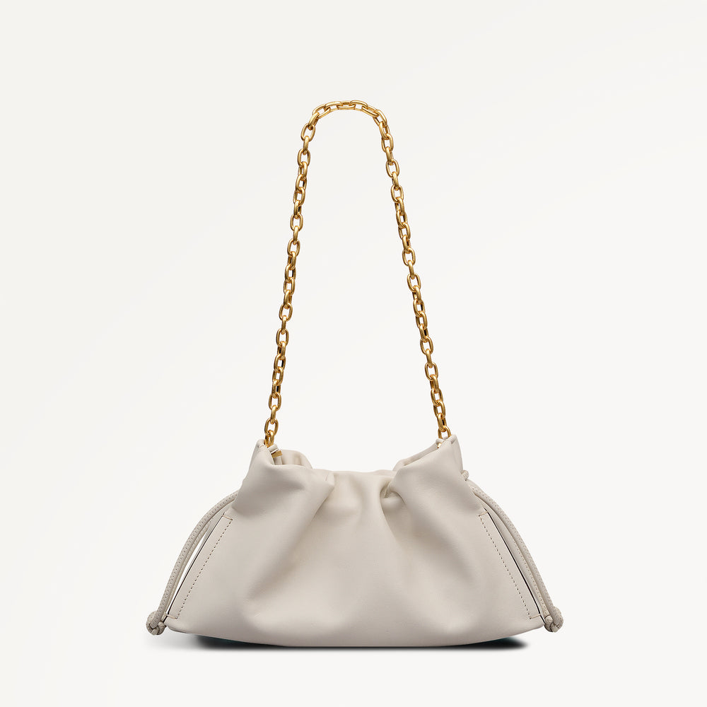 The Roxburgh Small Chain Clutch Salt - 113561