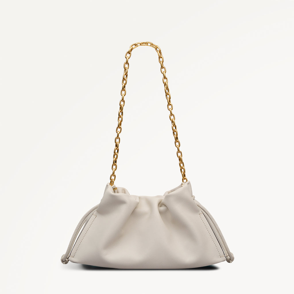 The Roxburgh Small Chain Clutch Salt - 113561