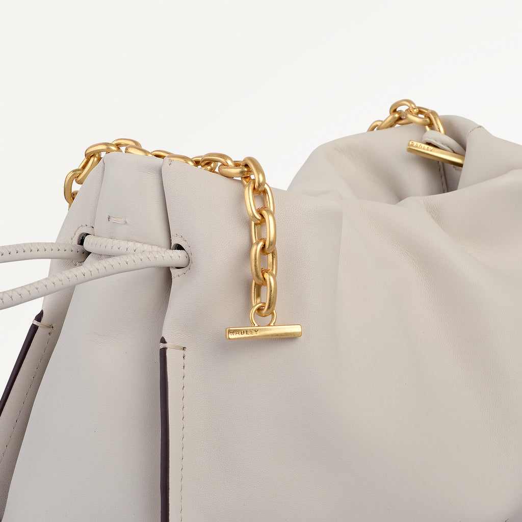 The Roxburgh Small Chain Clutch Salt - 113561