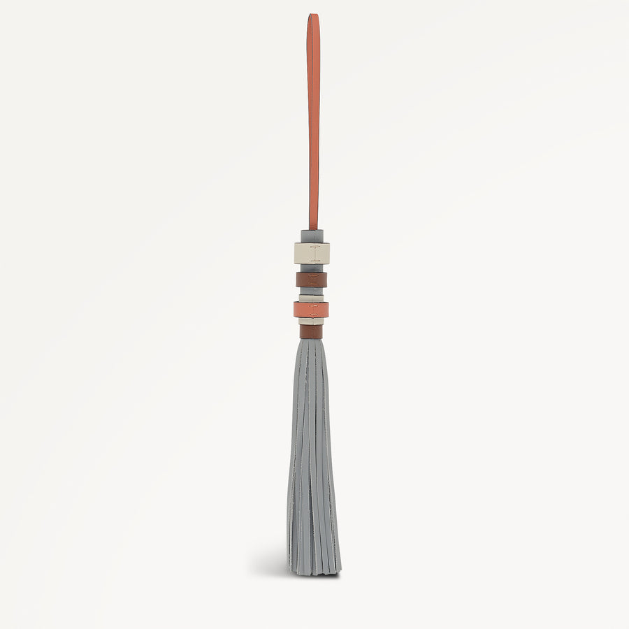 Tassel Small Bag Charm Steel - 113579
