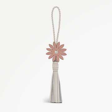 Daisy Tassel Small Bag Charm Salt - 113584