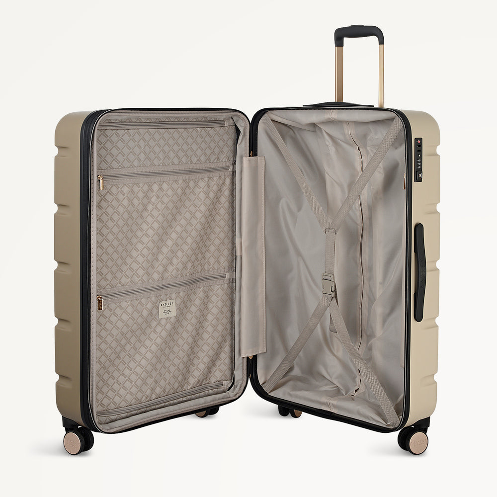 Lexington- Colour 4 Wheel Large Suitcase Acorn - 113594