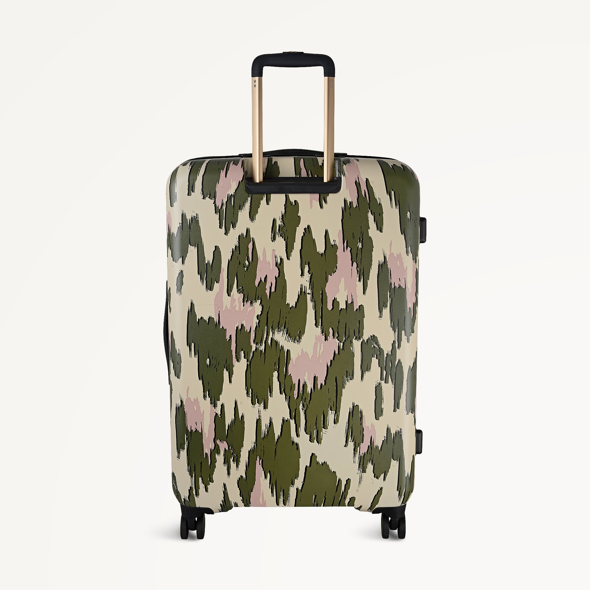 Abstract Animal 4 Wheel Large Suitcase Hunter Green - 113597