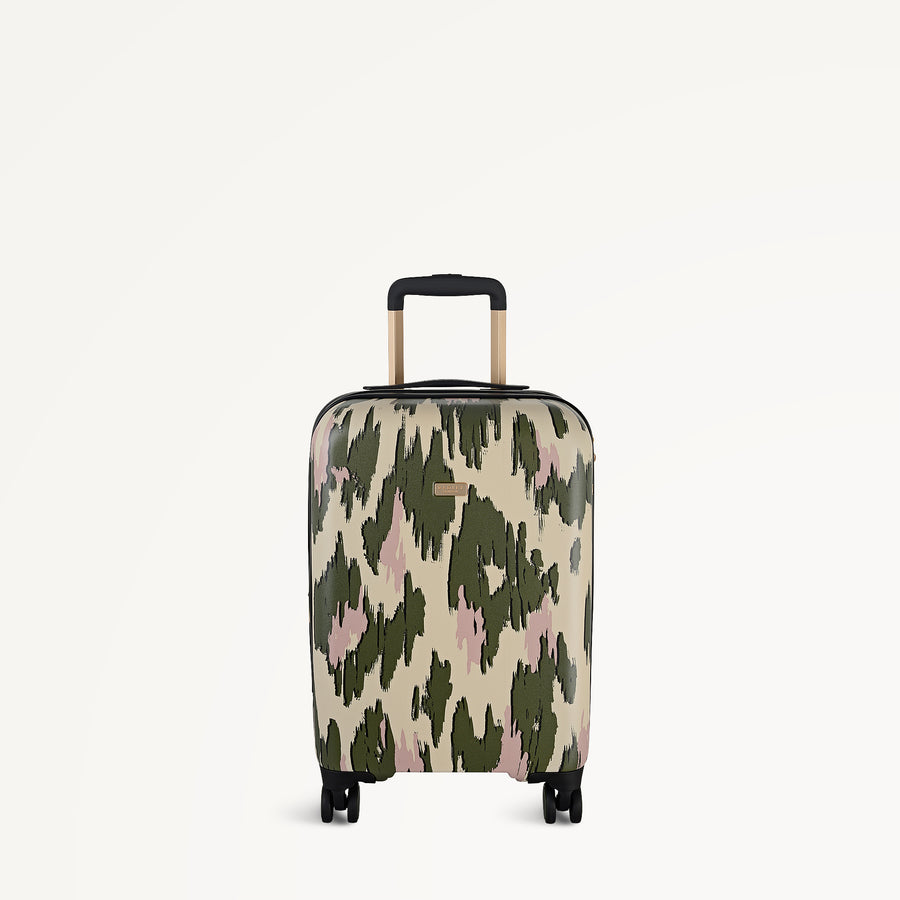Abstract Animal 4 Wheel Carry On Hunter Green - 113599
