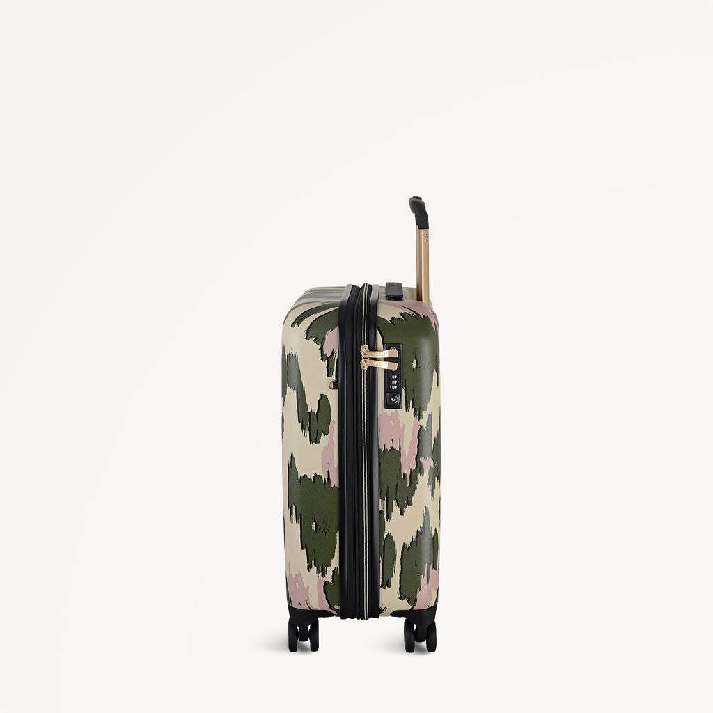 Abstract Animal 4 Wheel Carry On Hunter Green - 113599