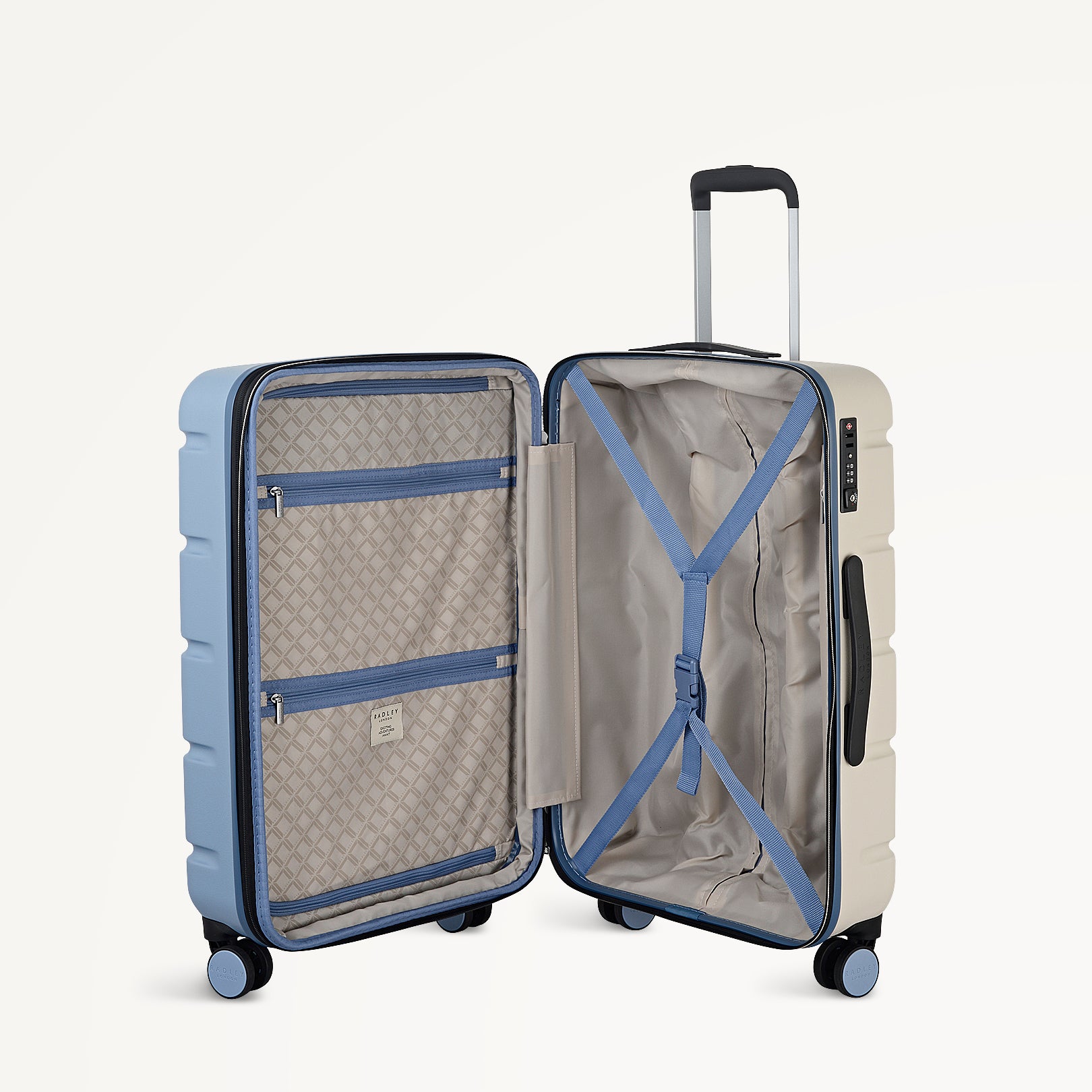 Lexington - Colour 4 Wheel Medium Suitcase Pale Denim - 113601