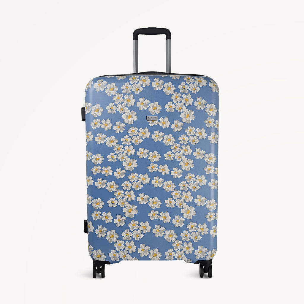 POPPIES 4 WHEEL LARGE SUITCASE DENIM - 113603