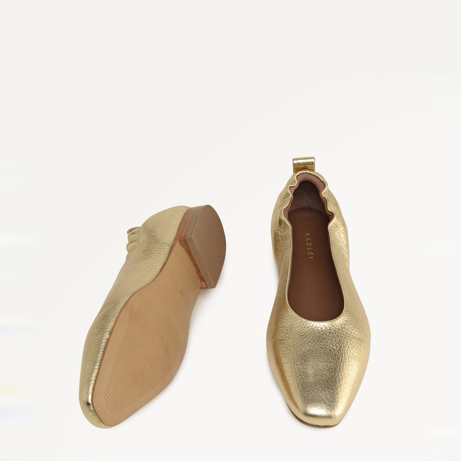 Elm Grove - Ballerina Elasticated Ballet Gold - 113608