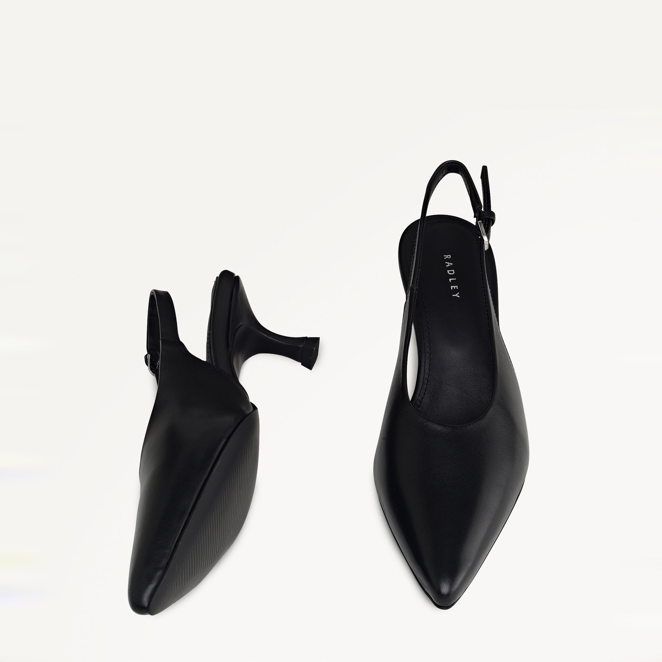 Chiltern Crescent - Heel Sling Kitten Point Sling Black - 113612