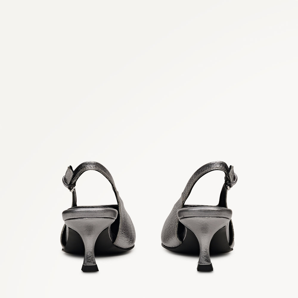 Chiltern Crescent - Heel Sling Kitten Point Sling Silver - 113613