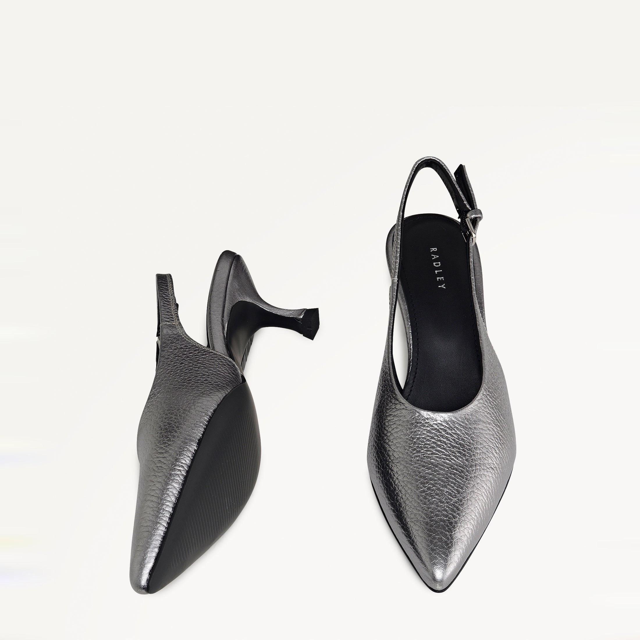 Chiltern Crescent - Heel Sling Kitten Point Sling Silver - 113613