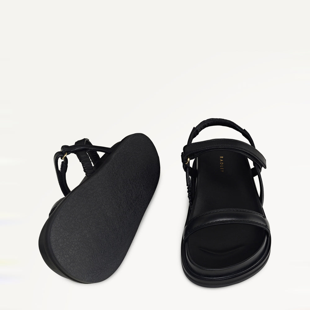 Broadway Market - Sandal  Luxe Sports Footbed Black - 113616