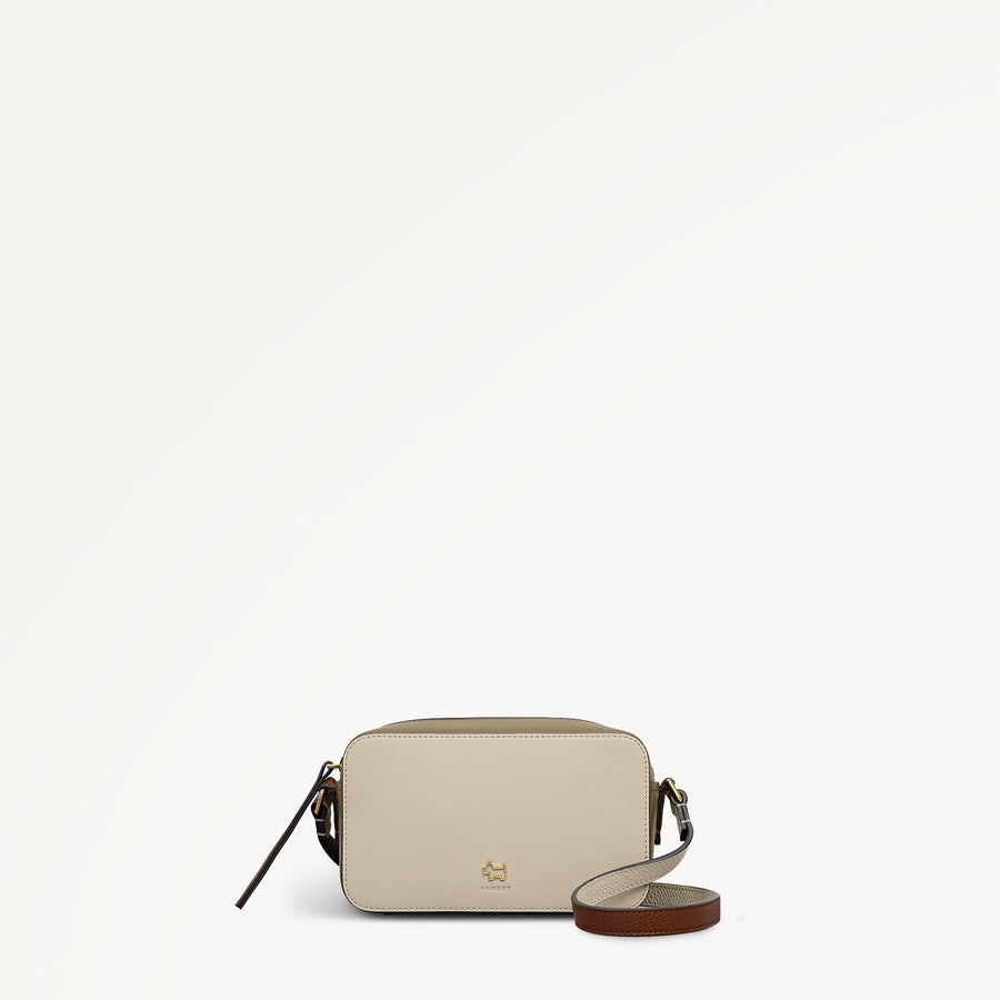 Beech Row - Colourblock Mini Zip Around Cross Body Salt - 113643