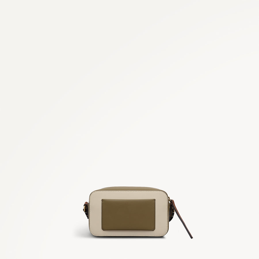 Beech Row - Colourblock Mini Zip Around Cross Body Salt - 113643