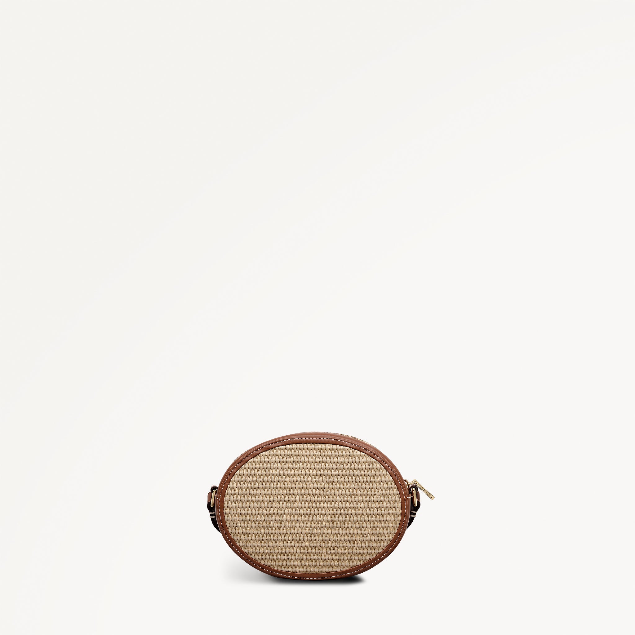 Rydon Road - Raffia Mini Ziptop Cross Body Cognac - 113651