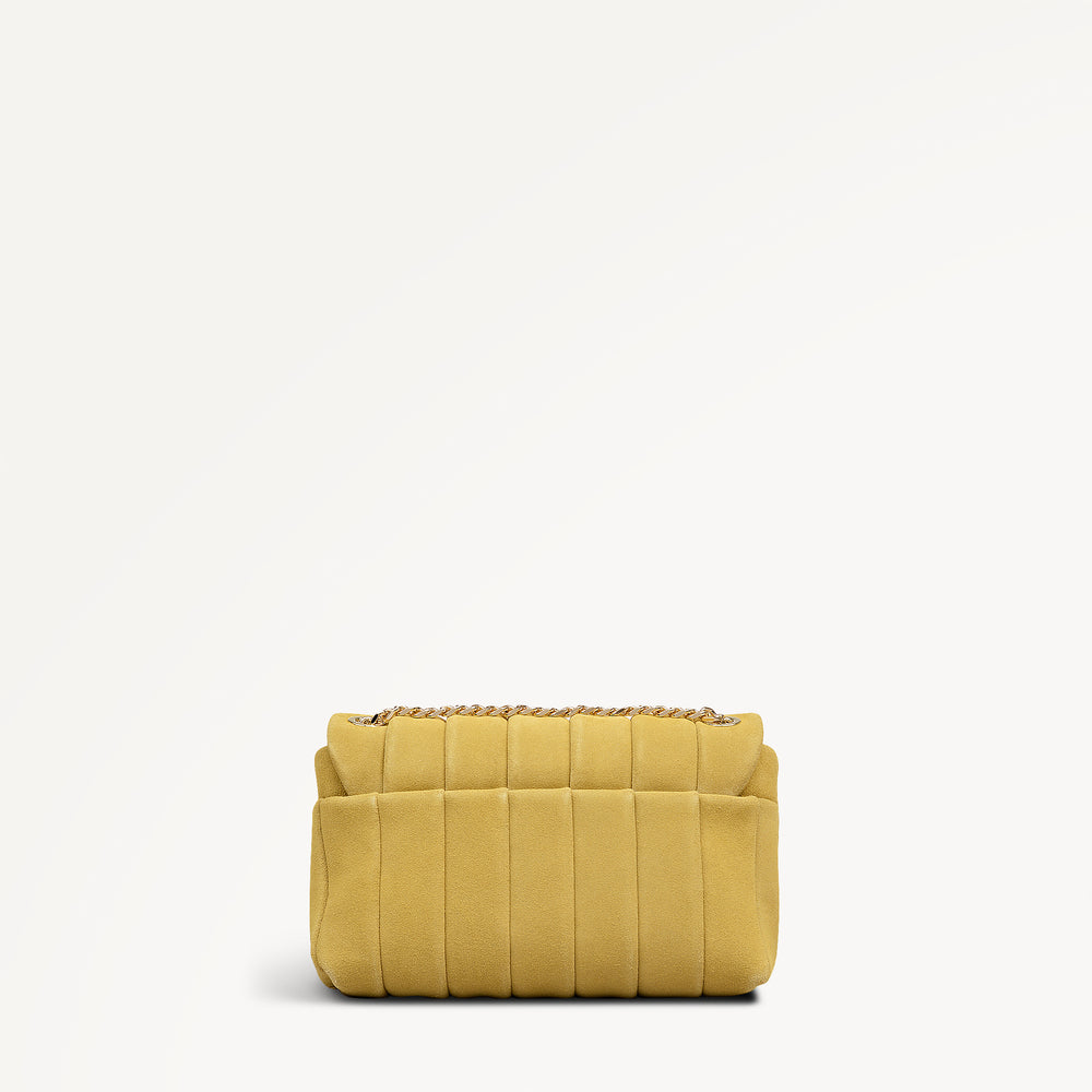 Burton Way - Quilt Suede Small Flapover Cross Body Honeycomb - 113652