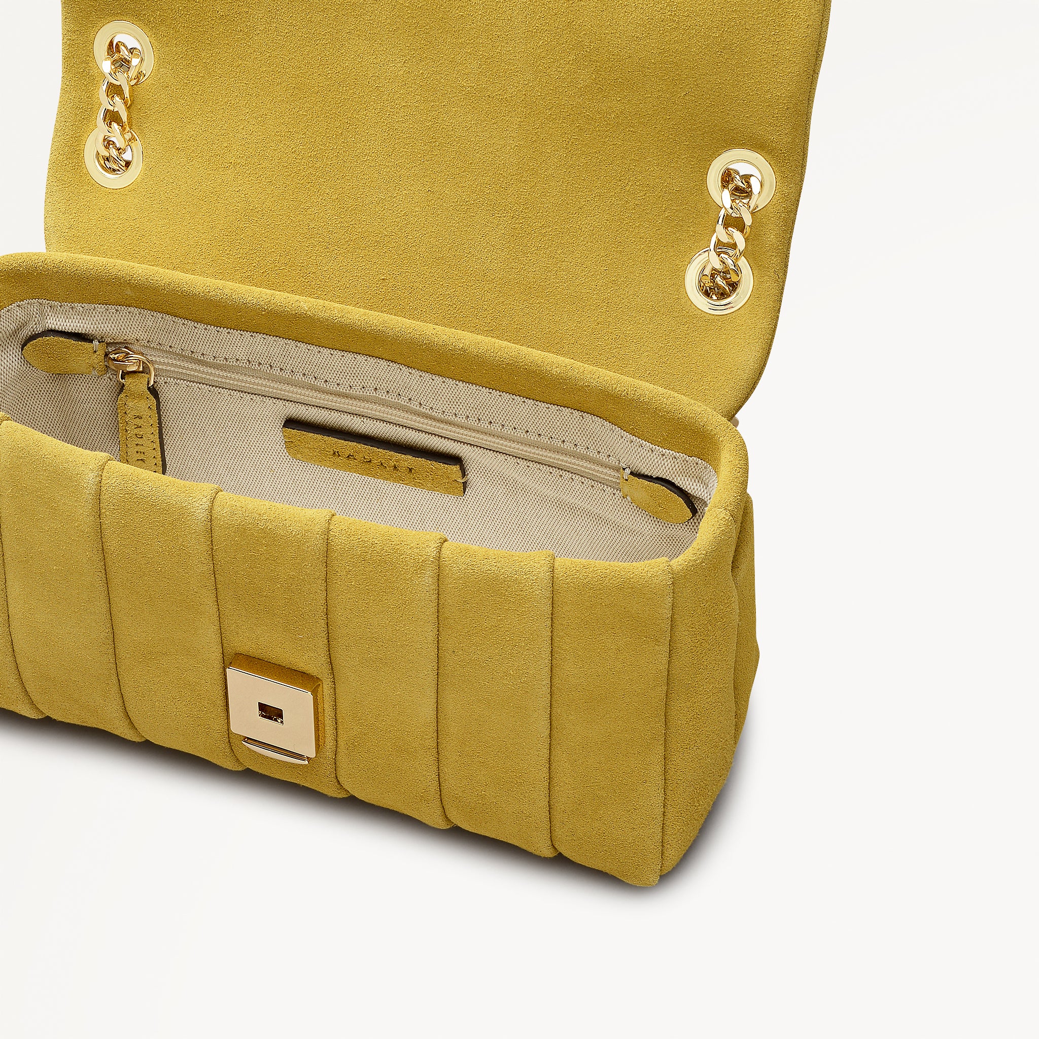 Burton Way - Quilt Suede Small Flapover Cross Body Honeycomb - 113652