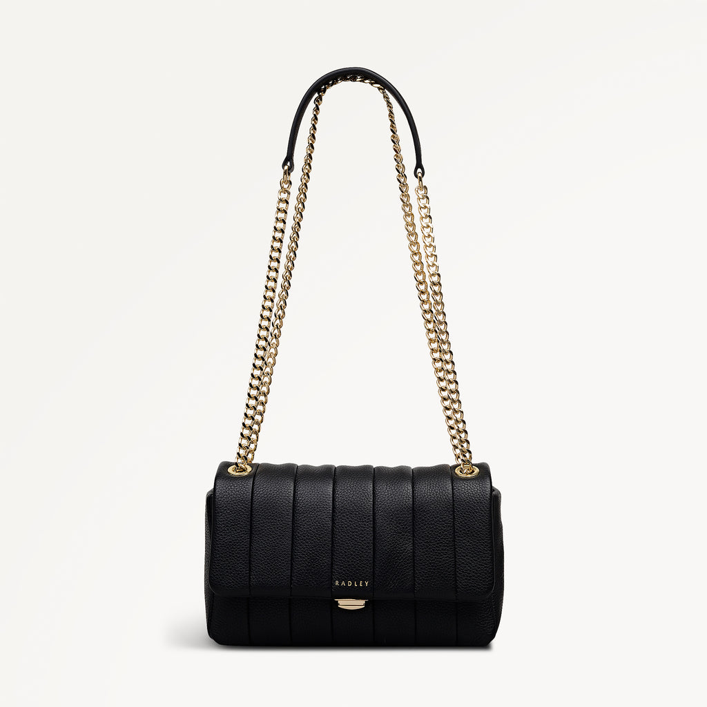 Burton Way - Quilt Small Flapover Cross Body Black - 113655