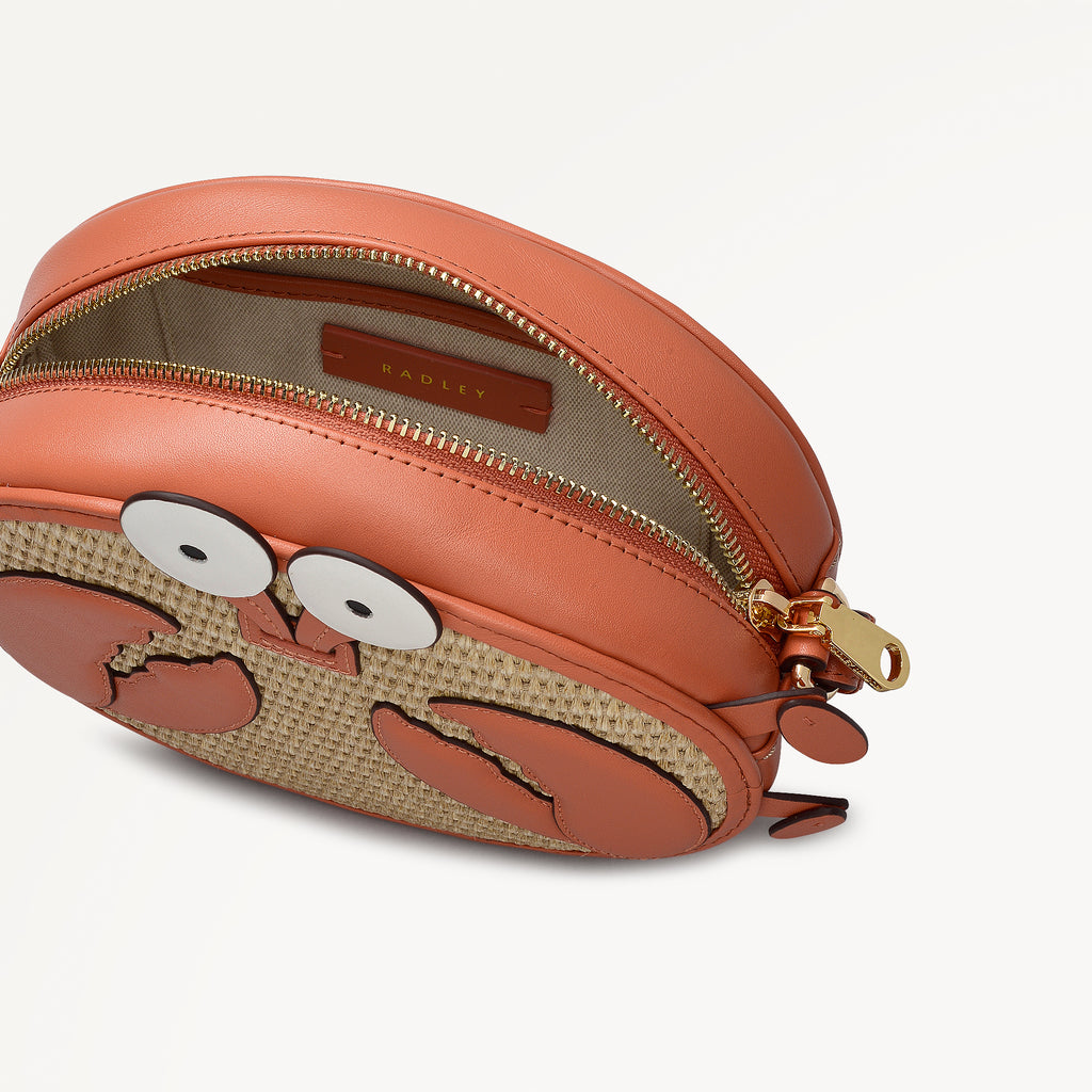 Clawde Crab Mini Ziptop Cross Body Terracotta - 113677