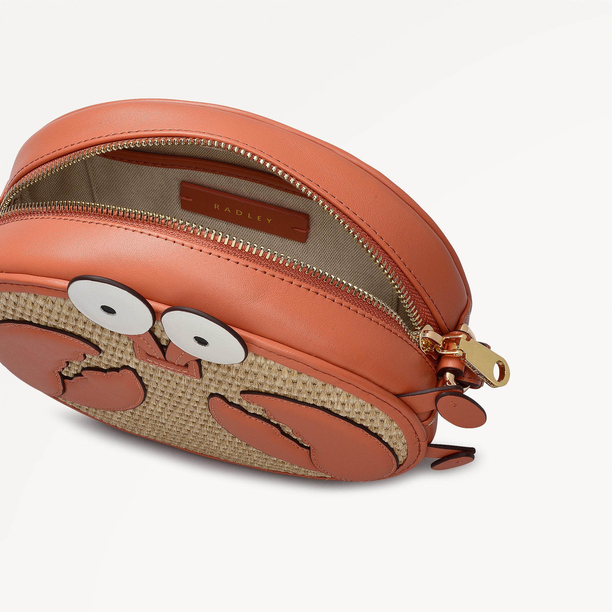 Clawde Crab Mini Ziptop Cross Body Terracotta - 113677