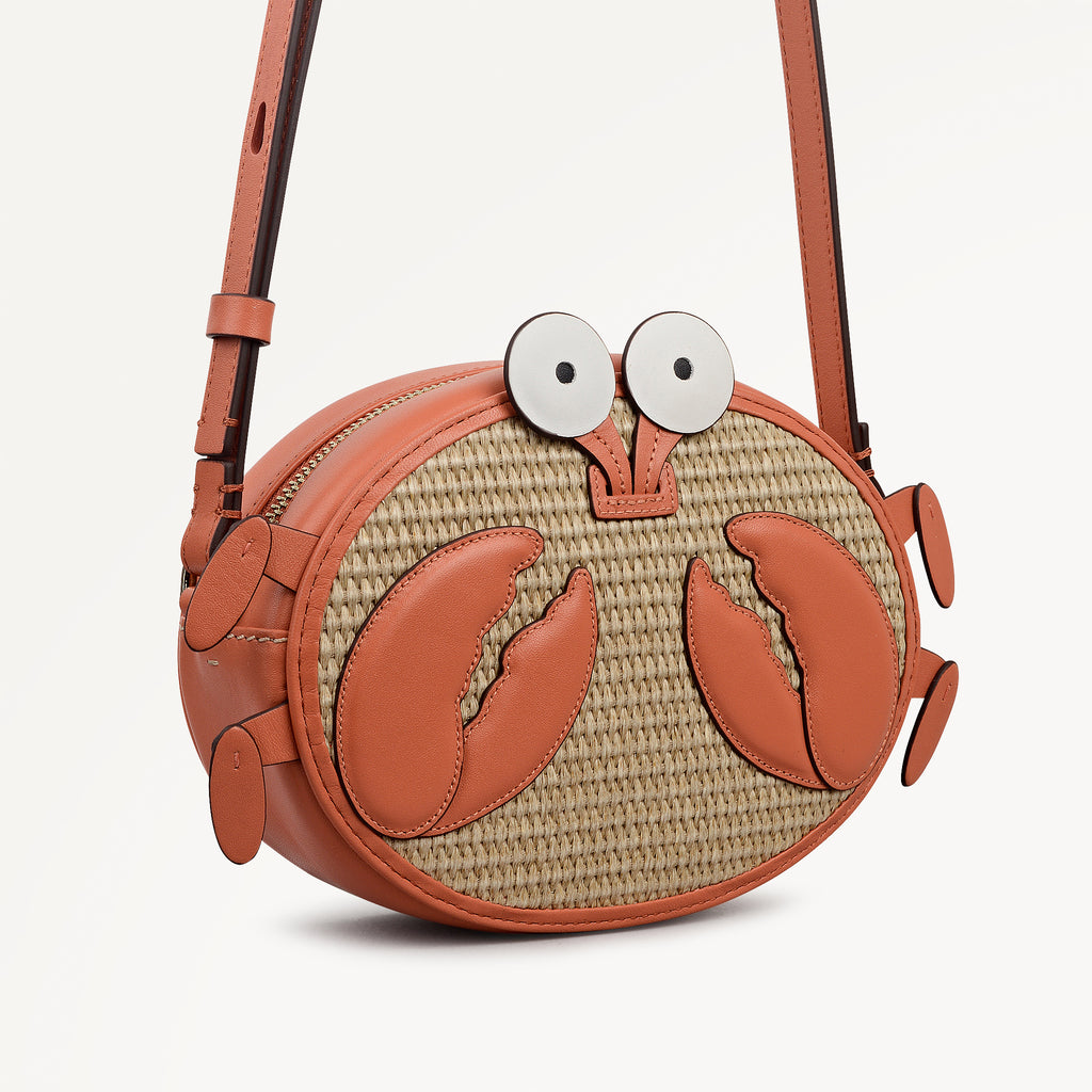 Clawde Crab Mini Ziptop Cross Body Terracotta - 113677