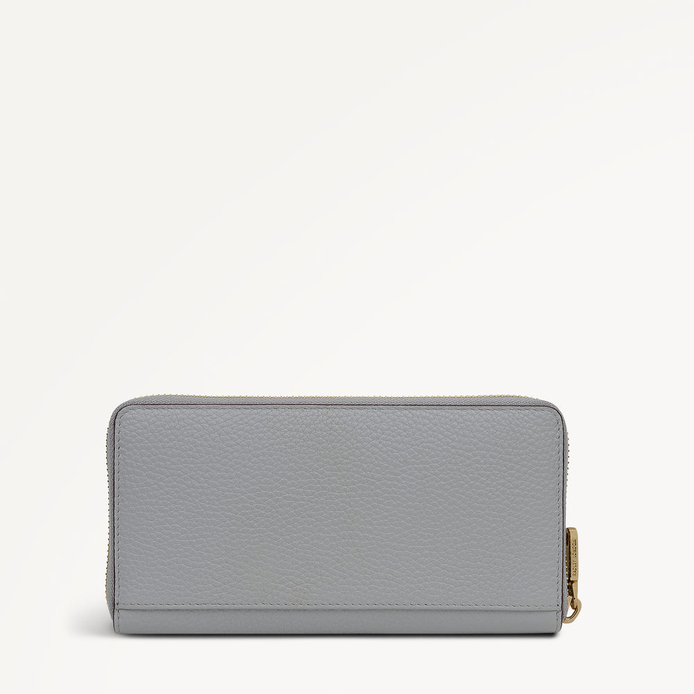 Hadley Lane Large Zip Around Wallet Steel - 113710