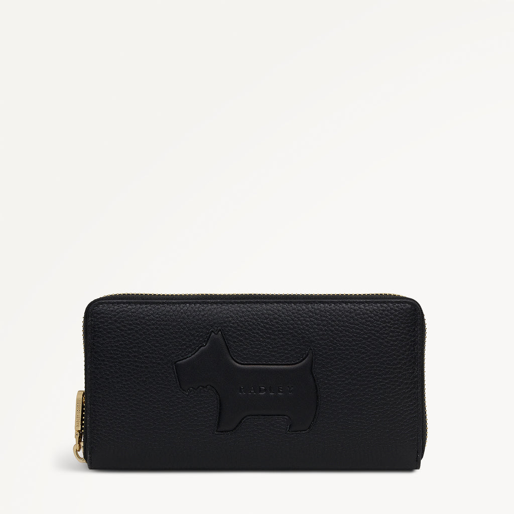 Hadley Lane Large Zip Around Wallet Black - 113711