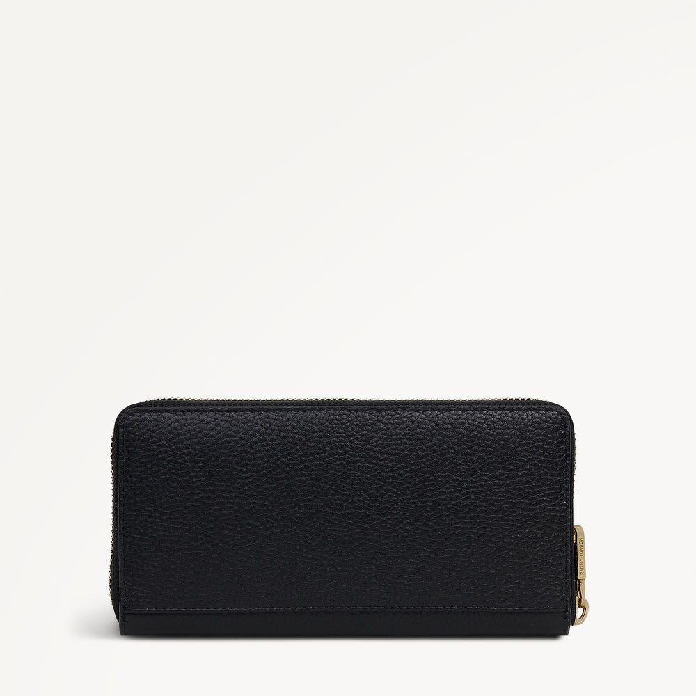 Hadley Lane Large Zip Around Wallet Black - 113711