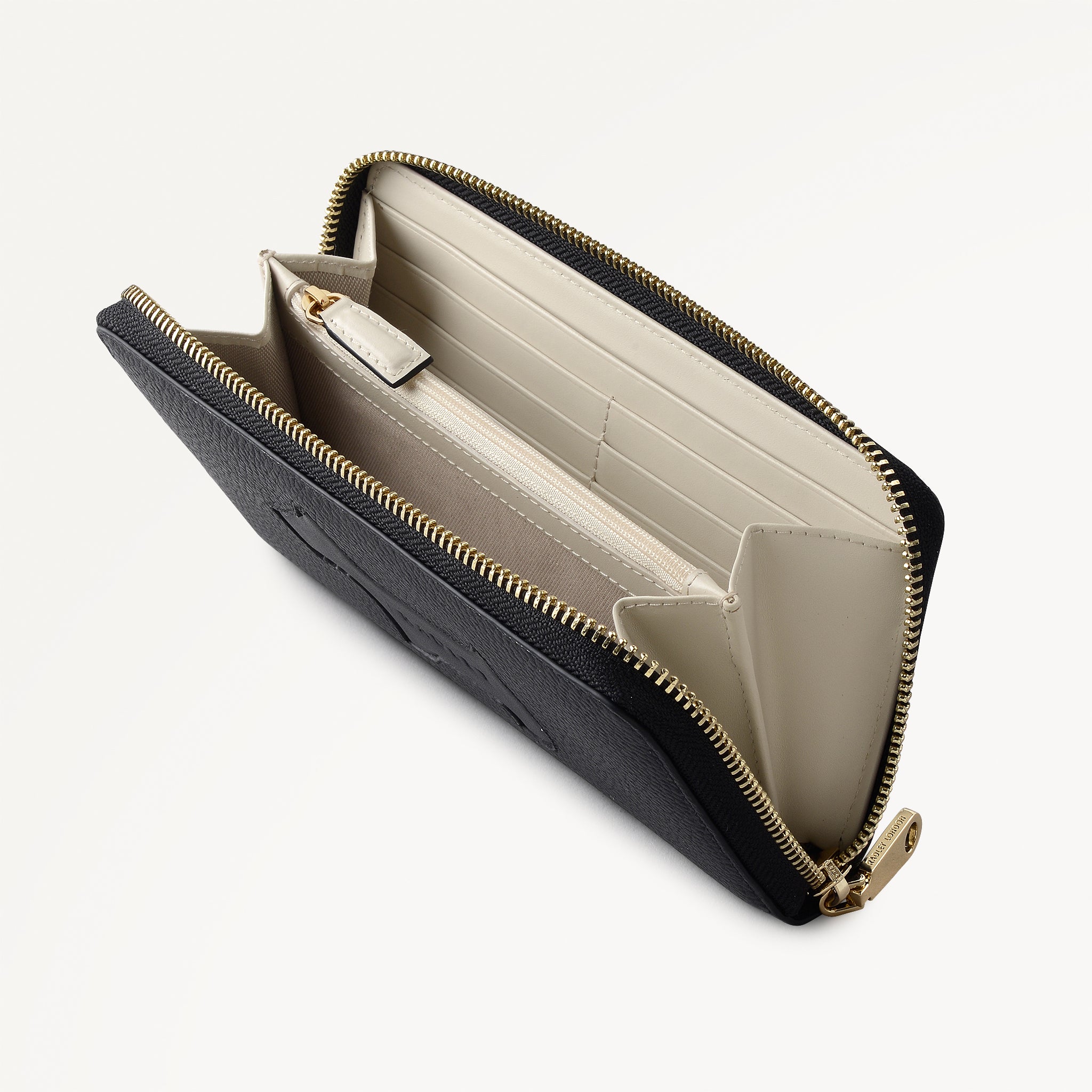 Hadley Lane Large Zip Around Wallet Black - 113711