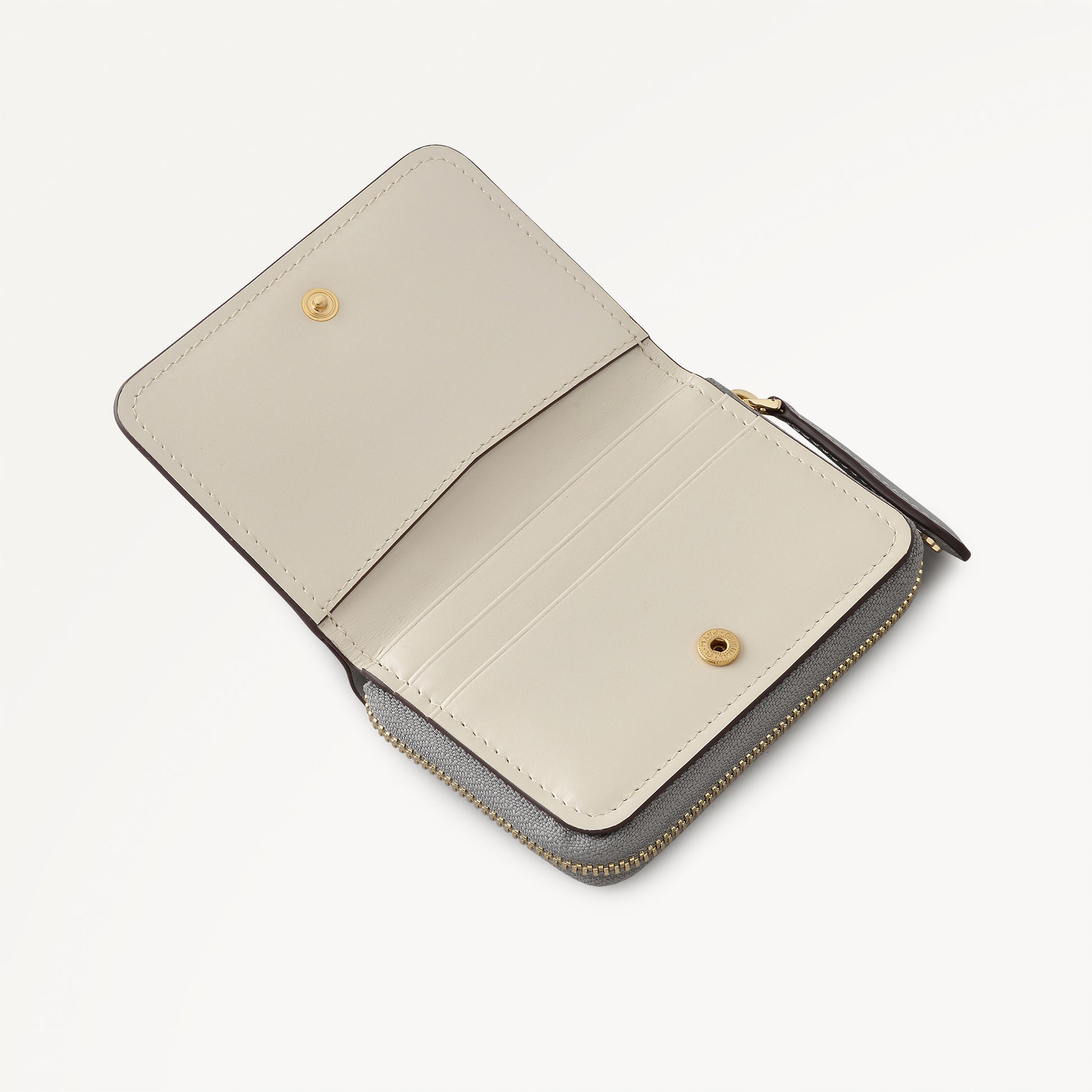 Crawford Mews Small Zip Around Purse Steel - 113718