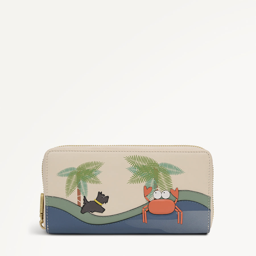 Clawde Crab Large Zip Around Wallet - OSF16113