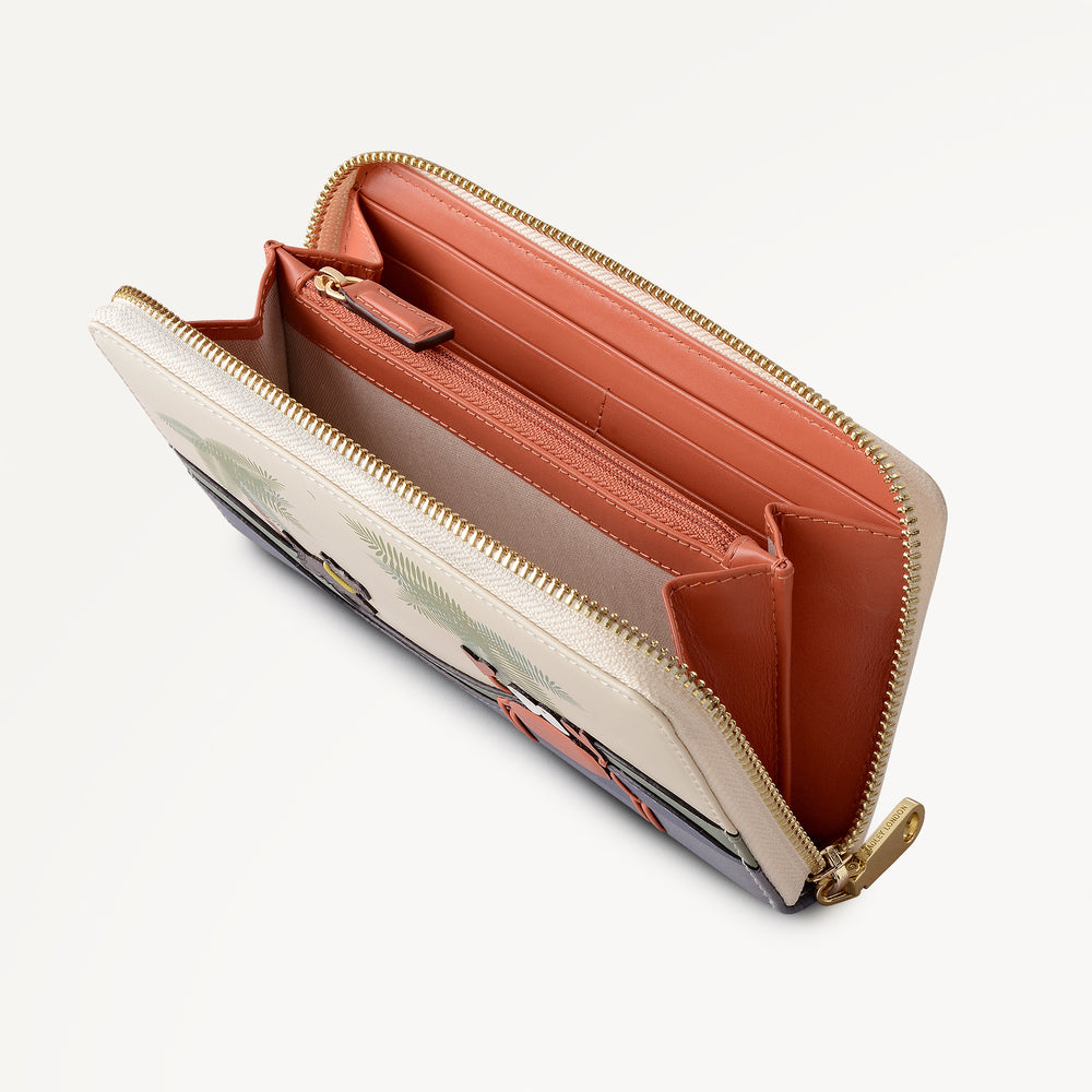 Clawde Crab Large Zip Around Wallet Salt - 113719