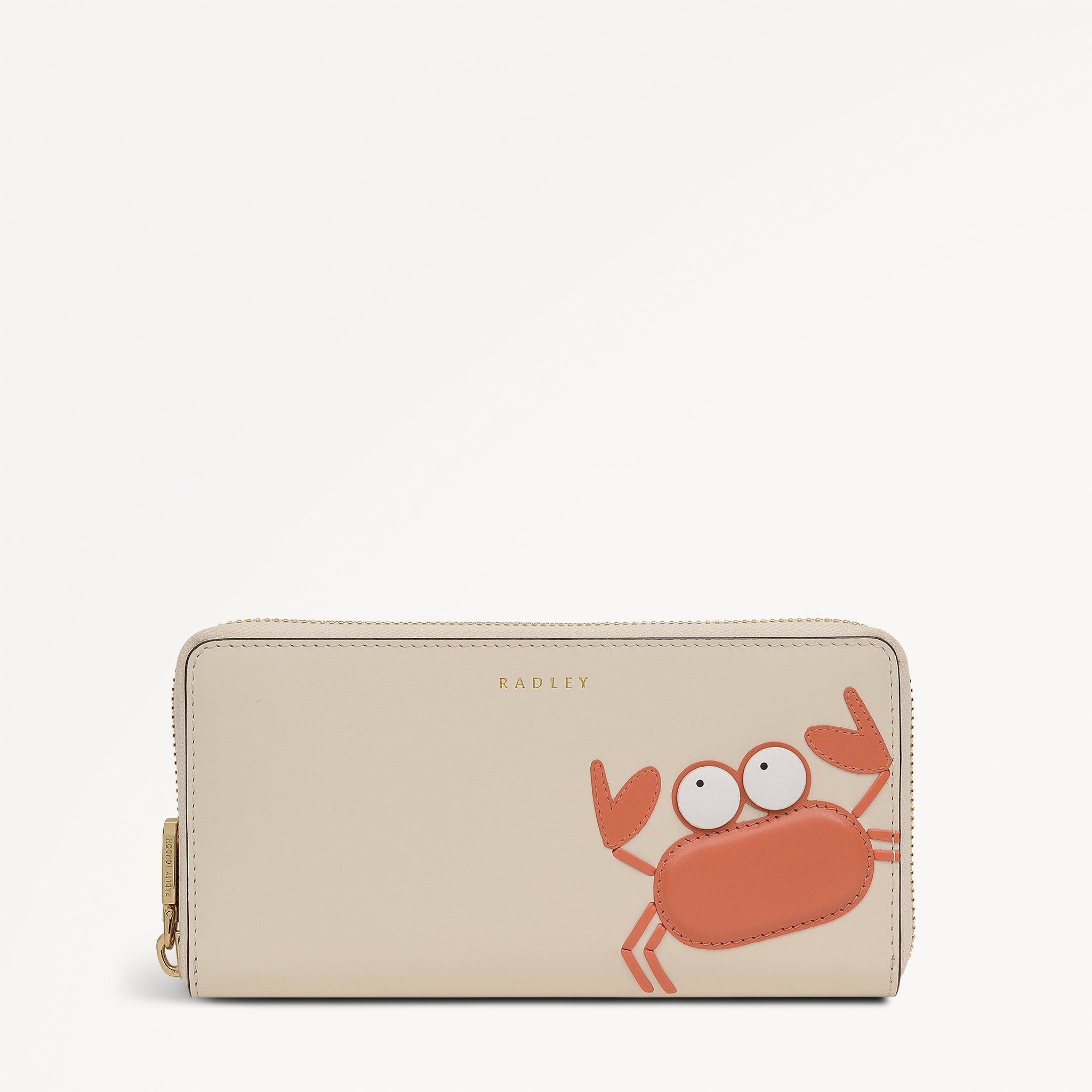 Clawde Crab SS26 | Salt Large Zip Around Wallet | Radley London