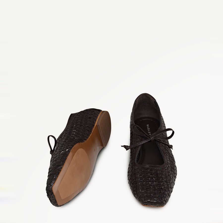 The Camden - Ballerina Weave Ballet Chocolate - 113732