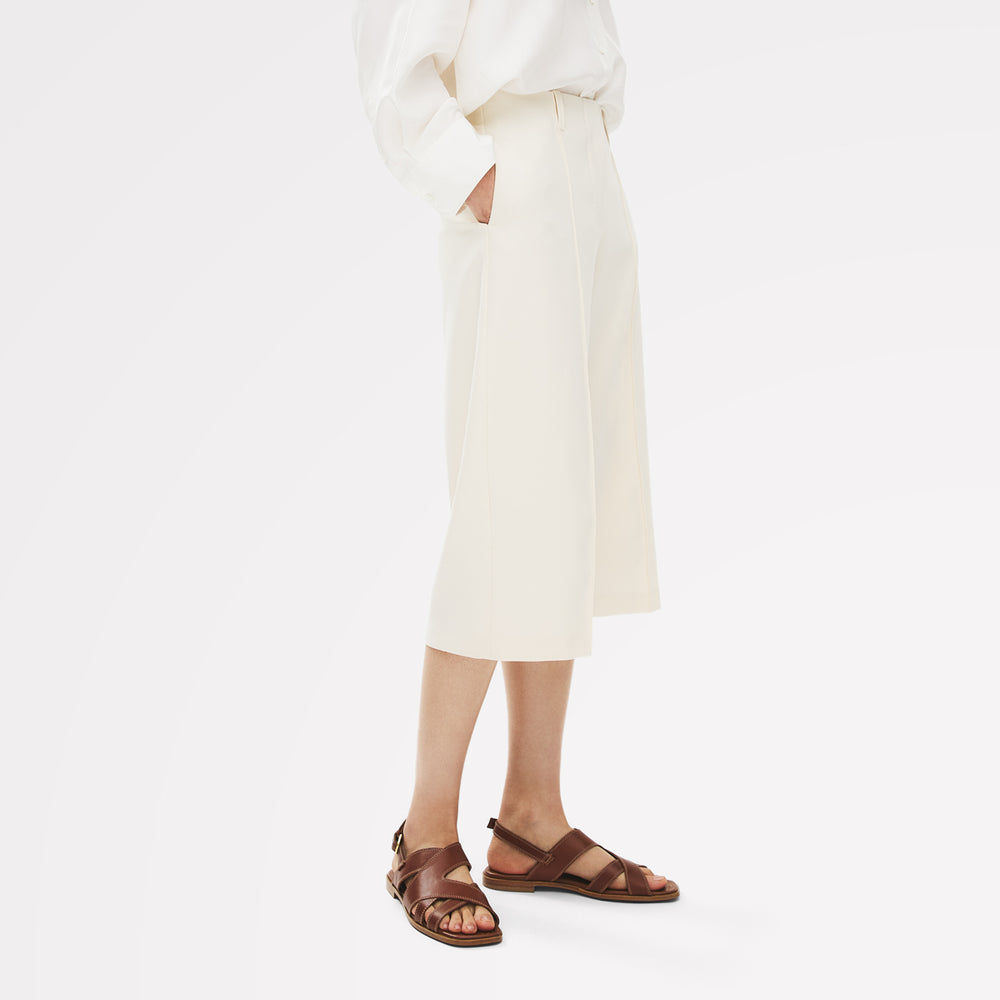The Evie - Sandal  Luxe Artisan Flat Sandal Cognac - 113735