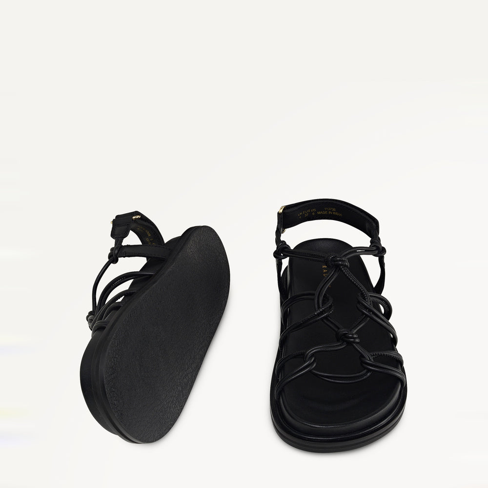 The Roxburgh - Sandal  Knotted Footbed Sandal Black - 113736