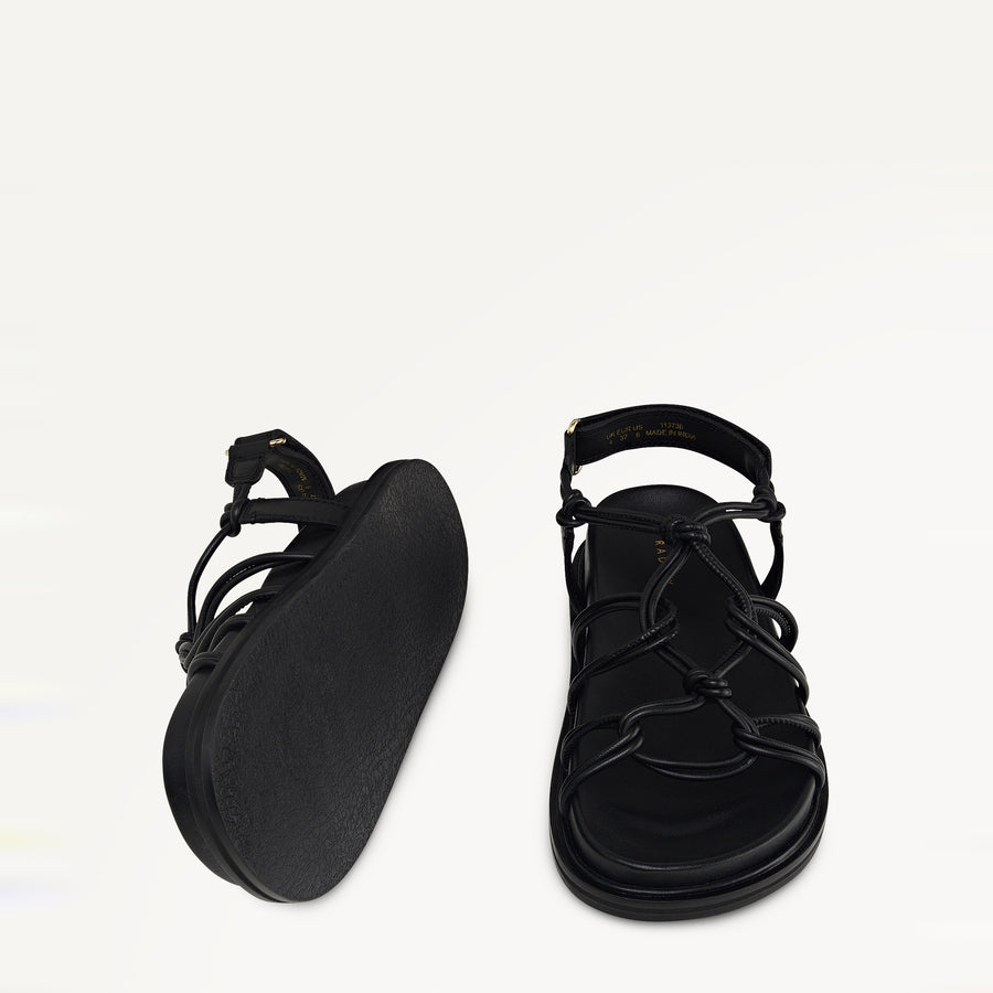 The Roxburgh - Sandal  Knotted Footbed Sandal Black - 113736