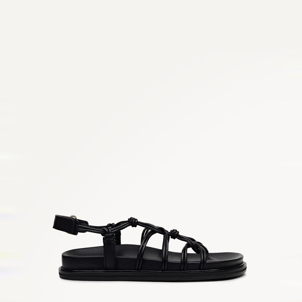 The Roxburgh - Sandal  Knotted Footbed Sandal Black - 113736