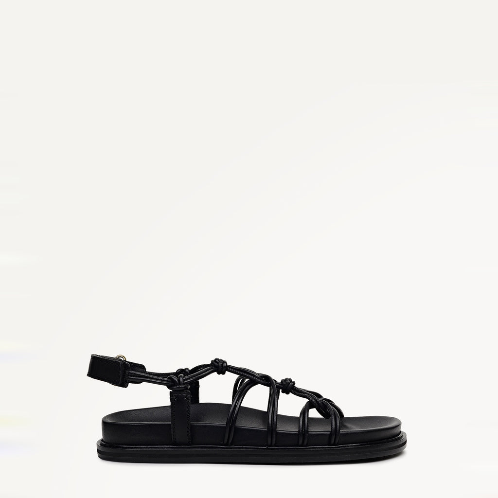 The Roxburgh - Sandal  Knotted Footbed Sandal Black - 113736