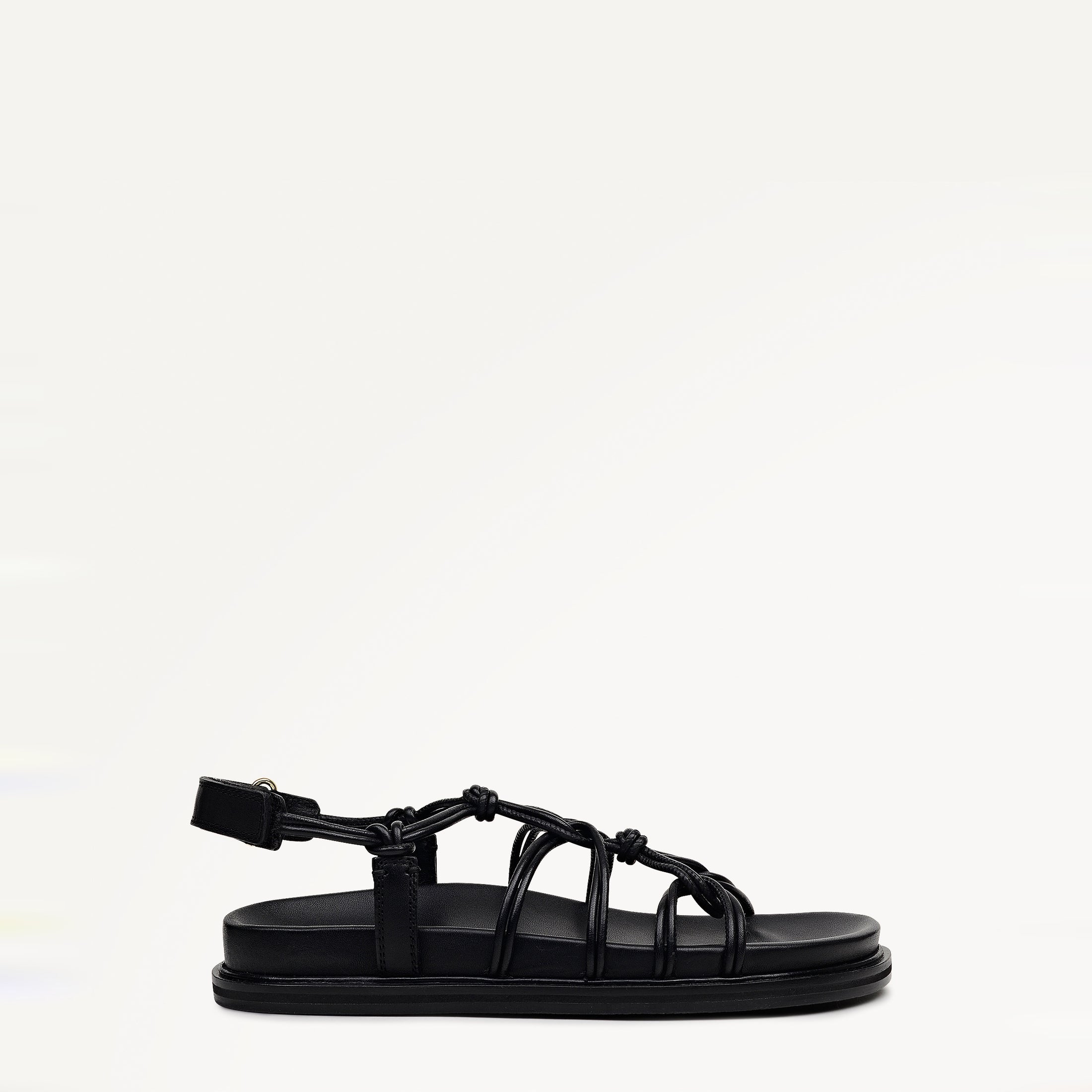 The Roxburgh - Sandal  Knotted Footbed Sandal Black - 113736