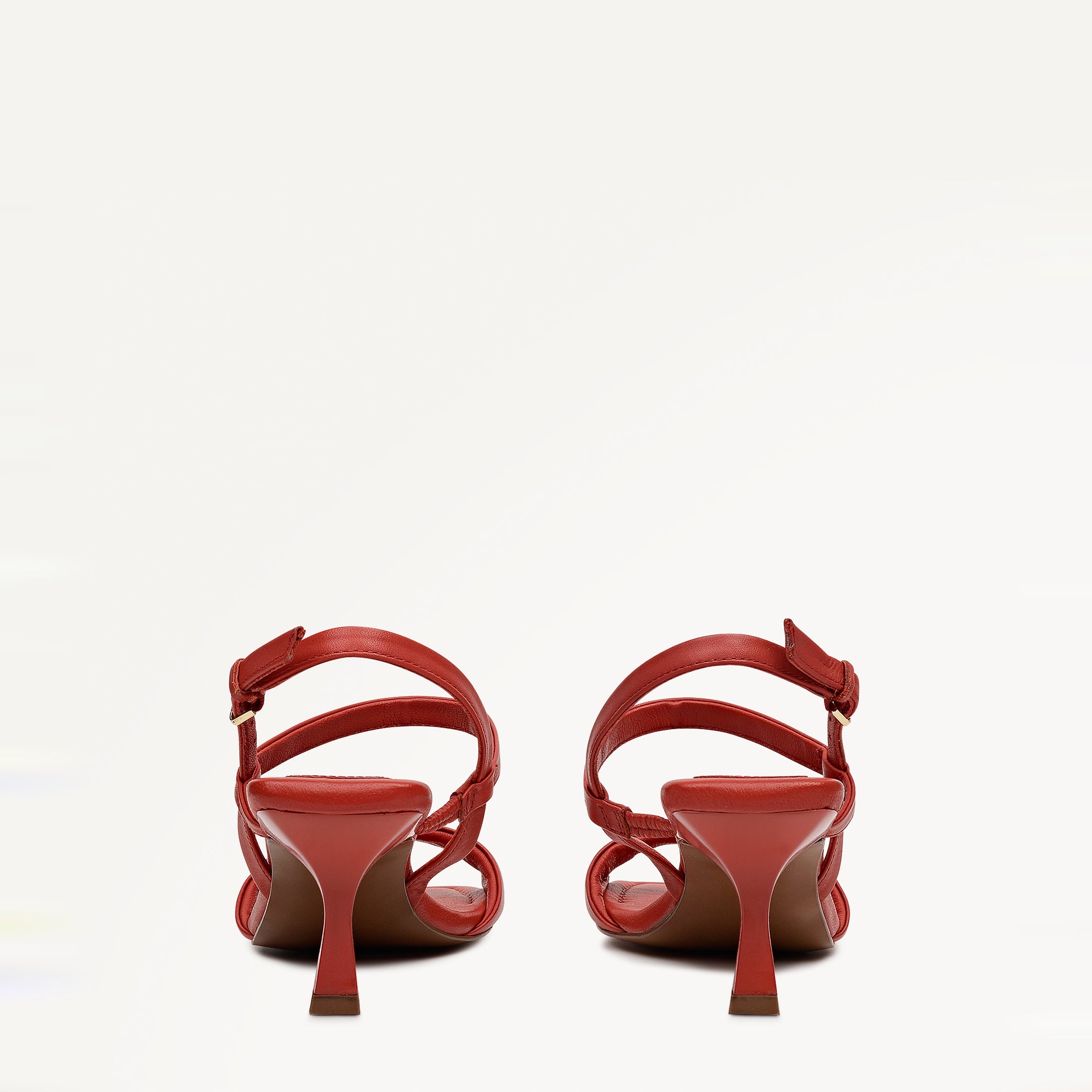 Meadow Road Sleek High Sandal In Flame - 113737