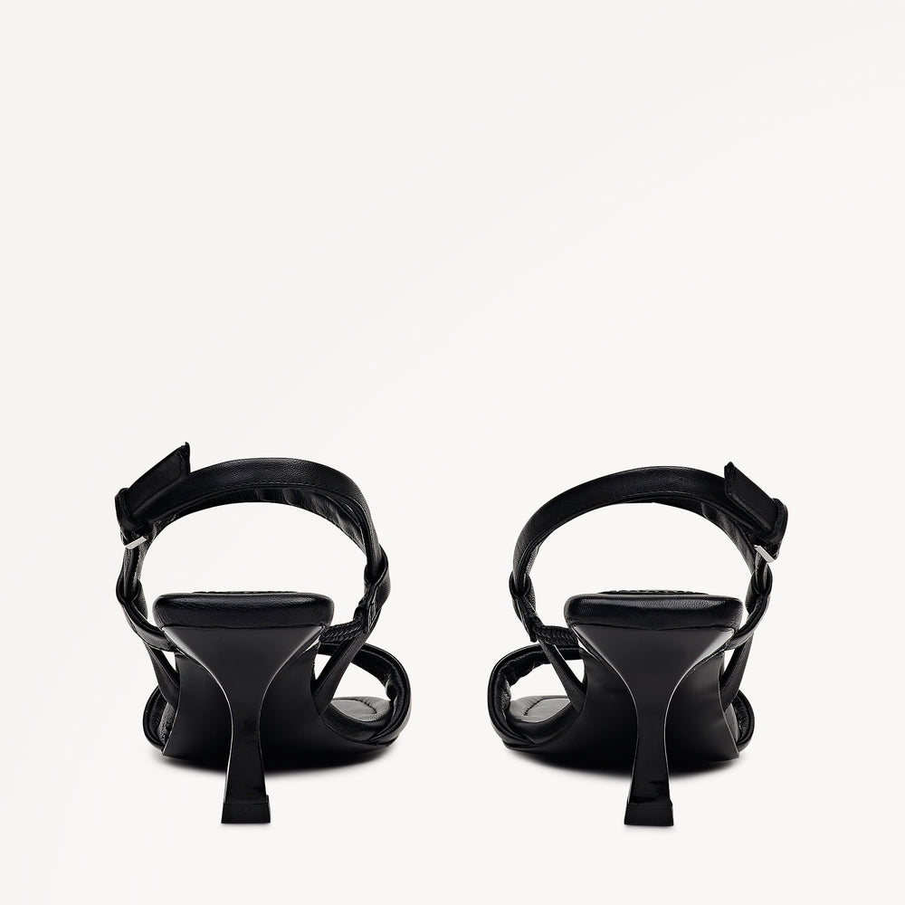 Meadow Road Sleek High Sandal In Black - 113738